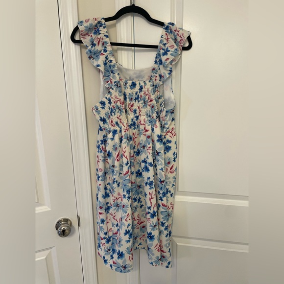 NWOT Multicolor floral ruffle dress 2XL/16 - Picture 2 of 4